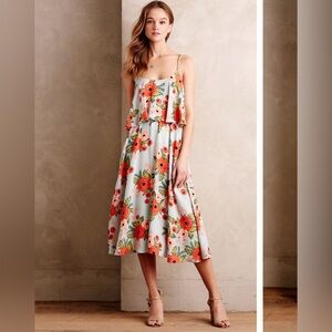 Paper Crown + Rifle Paper Collab Dress for Anthropologie